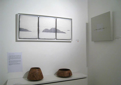 abstract landscape art, round paintings, contemporary landscape painting, tree painting, abstract architectural form, urban landscape painting,