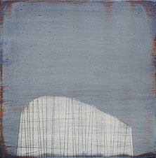 abstract landscape art, round paintings, contemporary landscape painting, tree painting, abstract architectural form, urban landscape painting,